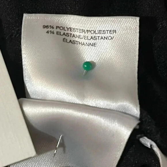 NWT Anne Klein black slim ankle dress slacks with pockets XS - Picture 5 of 7